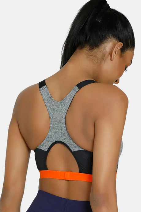 V-Tex High Impact Quick Dry Sports Bra - Grey - Image 3