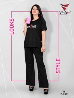 V-Tex Woman's Plain Nightwear