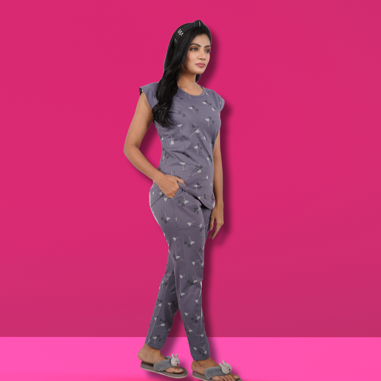Women's Printed Nightwear Set - Image 3
